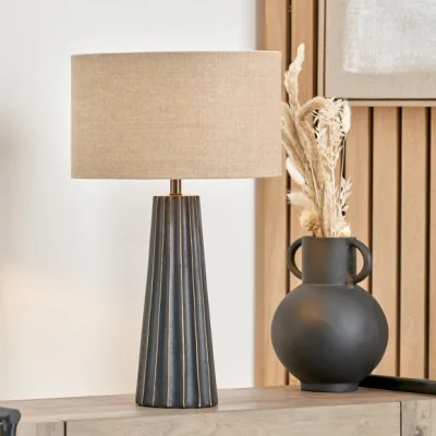 Dunelm Pacific Lifestyle Draydon Cone Table Lamp