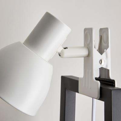 Dunelm Imi Metal Adjustable Clip-on Task Table Lamp White