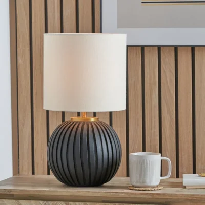 Dunelm Pacific Lifestyle Ezekiel Ball Table Lamp