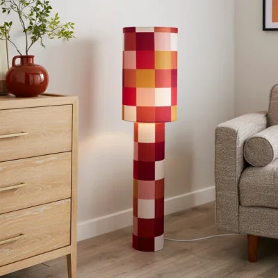 Dunelm Clara Patchwork Fabric Floor Lamp
