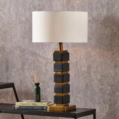 Dunelm Pacific Lifestyle Maximo Cube Table Lamp