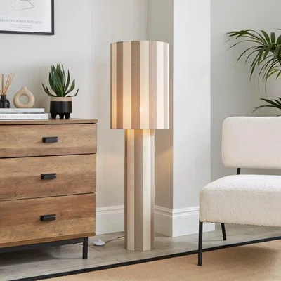 Dunelm Beatrice Striped Floor Lamp