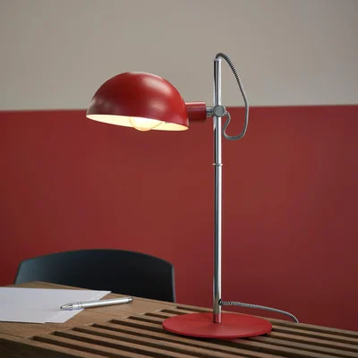 Dunelm Pop Retro Adjustable Table Lamp Red