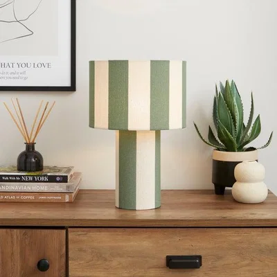 Dunelm Beatrice Striped Table Lamp