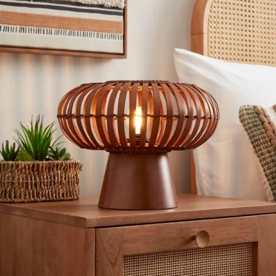 Dunelm Abrielle Bamboo Table Lamp