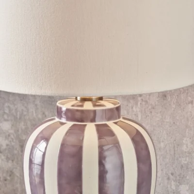 Dunelm Pacific Lifestyle Priscilla Striped Table Lamp