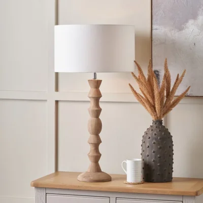 Dunelm Pacific Lifestyle Ayra Boho Henry Bobbled Table Lamp