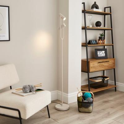 Dunelm Kit Industrial 2 Light Adjustable Floor Lamp