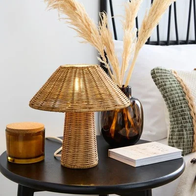 Dunelm Ruri Rattan Table Lamp
