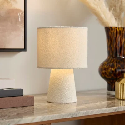Dunelm Boucle Table Lamp