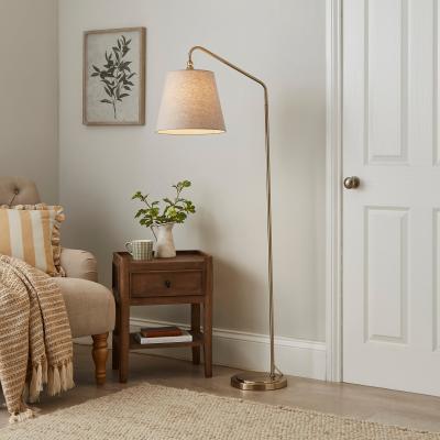 Dunelm Enid Metal Floor Lamp Gold