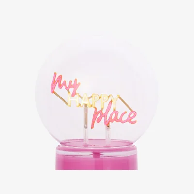 Dunelm The Feel Good Club Signography My Happy Place Neon Table Lamp