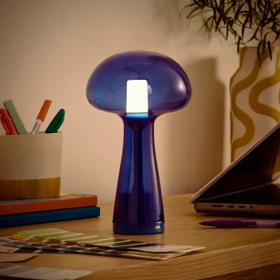Dunelm Elements Munro Rechargeable Touch Dimmable Table Lamp Blue
