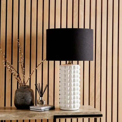 Dunelm Pacific Lifestyle Sohan Bobbled Table Lamp