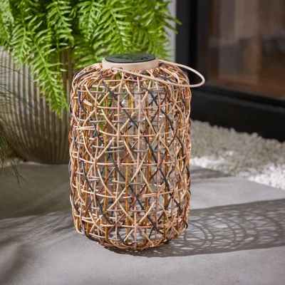 Dunelm Rattan Solar Lantern