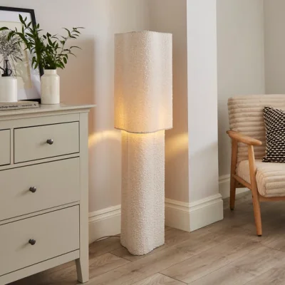 Dunelm Boucle Puddle Floor Lamp