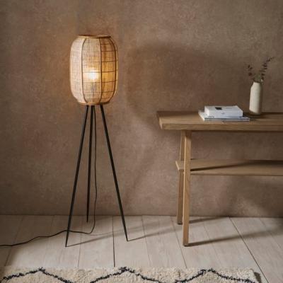 Dunelm Return - Vogue Zen Linen and Bamboo Floor Lamp