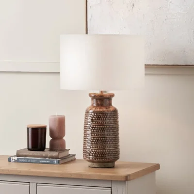 Dunelm Pacific Lifestyle Theano Moroccan Lino Table Lamp