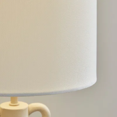 Dunelm Return - Burford Concrete Midi Floor Lamp, Warm Grey
