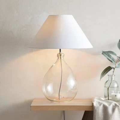 Dunelm Dorma Purity Wimborne Glass Table Lamp