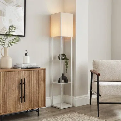 Dunelm Jakob Shelved Floor Lamp