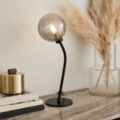 Dunelm Luxe Ribbed LED Table Lamp