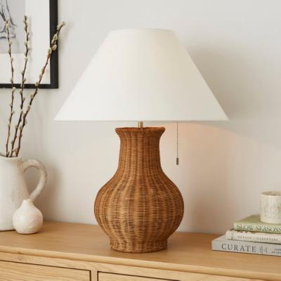 Dunelm Churchgate Curve Rattan Table Lamp