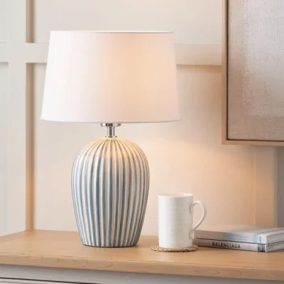 Dunelm Pacific Lifestyle Cannes Striped Table Lamp