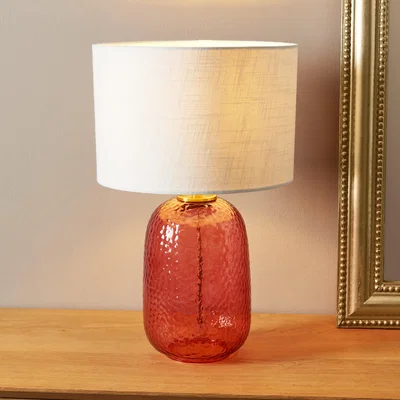 Dunelm Melrose Glass Table Lamp