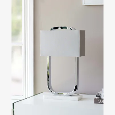 Danetti Sanza Chrome Table Lamp