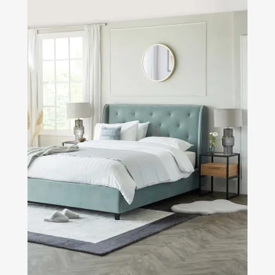 Danetti Leo Grey Dual-Lit Table Lamp