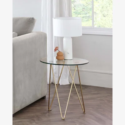 Danetti Louis White Marble Shaded Table Lamp With White Shade