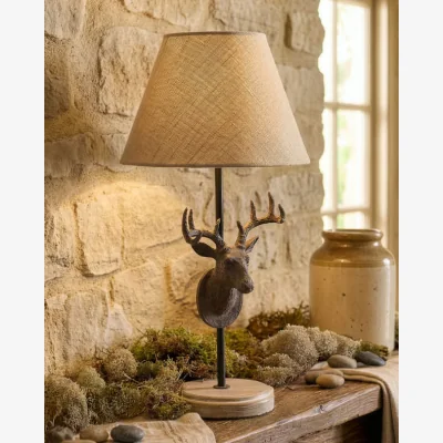 Dibor Countryside Stag Table Lamp