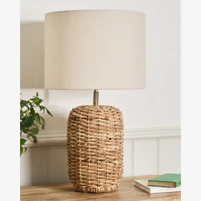 Dibor Tall Woven Jute Table Lamp
