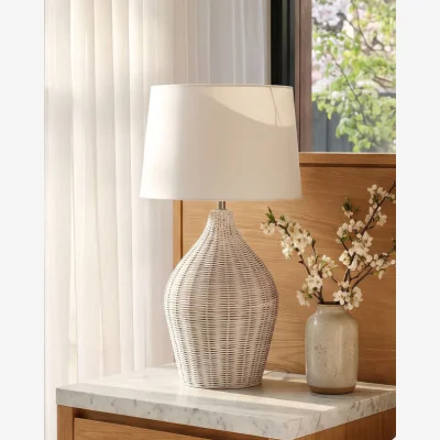 Dibor Saint-Malo Rattan Table Lamp