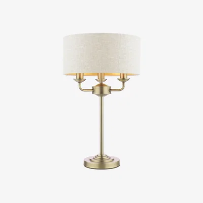Furniture Village Laura Ashley - Sorrento 3 Light Table Lamp - Home Accessories