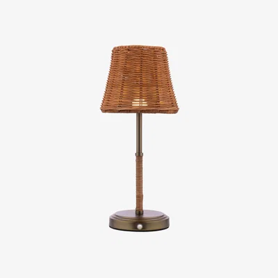 Furniture Village Joules - Elcot Rechargeable Rattan LED Table Lamp