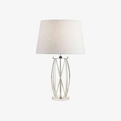 Furniture Village Laura Ashley - Beckworth Small Nickel Table Lamp