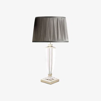 Furniture Village Laura Ashley - Carson Large Nickel Table Lamp