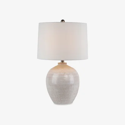 Furniture Village Elaris Chevron Ceramic Table Lamp