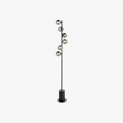 Furniture Village Spiral 6 Light Floor Lamp - Black