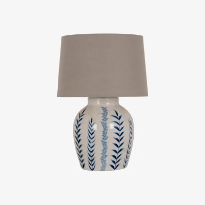 Furniture Village Blue Flora Table Lamp