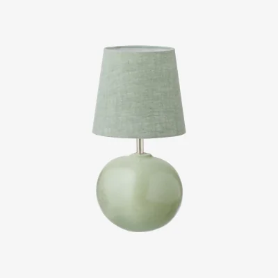 French Bedroom Petite Boule Lamp in Sage Green
