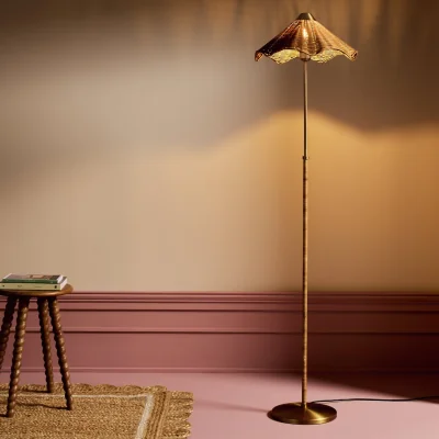 Habitat Habitat Norah Rattan Floor Lamp - Natural