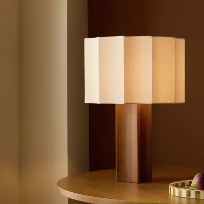 Habitat Habitat Avery Wooden Angular Table Lamp