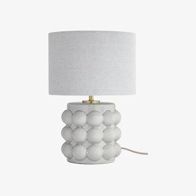 Habitat Habitat Bobble Stoneware Table Lamp - Grey