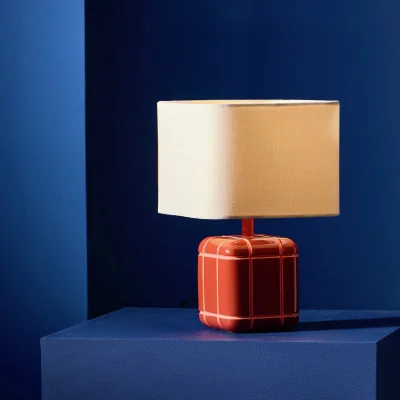 Habitat Habitat Metro Resin Small Table Lamp - Rust