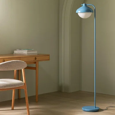 Habitat Habitat Acorn Metal Floor Lamp - Cornflower Blue