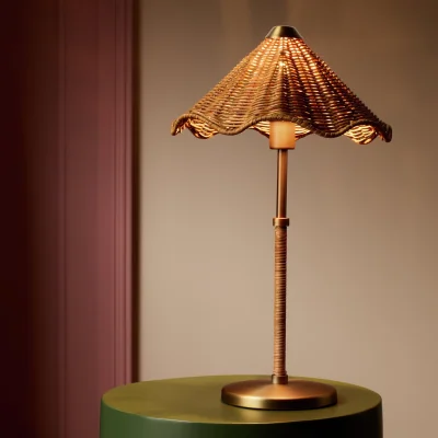 Habitat Habitat Norah Rattan Table Lamp - Natural