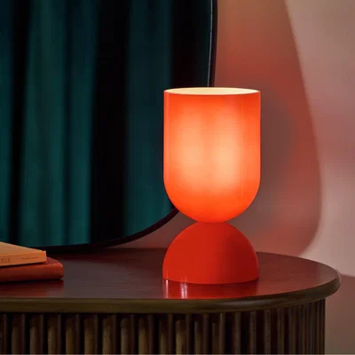 Habitat Habitat Gloss Glass Table Lamp - Red